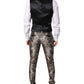 Dolce & Gabbana Multicolor Jacquard Single Breasted 3 Piece Suit