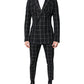 Dolce & Gabbana Black TAORMINA Double Breasted 2 Piece Suit