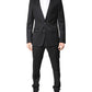 Dolce & Gabbana Dark Gray Wool Single Breasted 2 Piece Suit