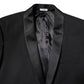 Dolce & Gabbana Black Wool Single Breasted 2 Piece Suit
