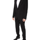 Dolce & Gabbana Black Cotton Single Breasted 2 Piece Suit
