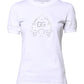 Dolce & Gabbana White Cotton Floral Logo Crew Neck T-shirt