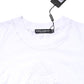 Dolce & Gabbana White Cotton Floral Logo Crew Neck T-shirt