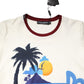 Dolce & Gabbana White Cotton Print Short Sleeves Top T-shirt