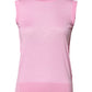 Dolce & Gabbana Pink Cashmere Round Neck Sleeveless Tank Top