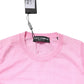 Dolce & Gabbana Pink Cashmere Round Neck Sleeveless Tank Top