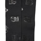 Dolce & Gabbana Black DG Logo Monogram Wool Stretch Arm Sleeves