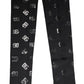 Dolce & Gabbana Black DG Logo Monogram Wool Stretch Arm Sleeves