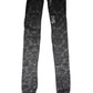 Dolce & Gabbana Black Floral Lace Cotton Stretch Stockings Socks
