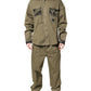 Dolce & Gabbana Brown Cotton Stretch Shirt Pants Casual Set