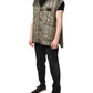 Dolce & Gabbana Brown Logo Plaque Quilted Vest Jacket