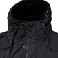 Dolce & Gabbana Black Nylon Full Zip Hooded Parka Jacket