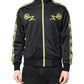 Dolce & Gabbana Black Logo Turtleneck Zip Bomber Jacket