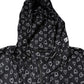 Dolce & Gabbana Black Heart Print Hooded Windbreaker Jacket