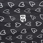 Dolce & Gabbana Black Heart Print Hooded Windbreaker Jacket