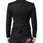 Dolce & Gabbana Black MARTINI Double Breasted Coat Blazer