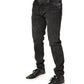Dolce & Gabbana Gray Washed Cotton Skinny Denim Jeans