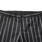 Dolce & Gabbana Black Striped SICILIA Formal 2 Piece Suit