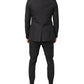 Dolce & Gabbana Black Cotton TAORMINA Formal 2 Piece Suit