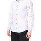 Dolce & Gabbana White Striped Cotton MARTINI Men Dress Shirt