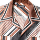 Dolce & Gabbana Multicolor Striped Silk Short Sleeves Shirt