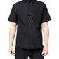 MSGM Black Printed Short Sleeves Collared Men Casual Shirt