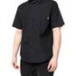 MSGM Black Printed Short Sleeves Collared Men Casual Shirt