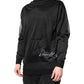 Dolce & Gabbana Black Logo Knitted Crewneck Pullover Sweater