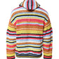 Dolce & Gabbana Multicolor Cotton Hooded Pullover Sweater