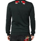 Dolce & Gabbana Black Sequined Embellished Pullover Sweater