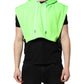 Dolce & Gabbana Green Polyester Hooded Sportswear Vest Sweater