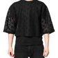 Dolce & Gabbana Black See Through Logo Short Sleeves T-shirt