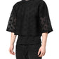 Dolce & Gabbana Black See Through Logo Short Sleeves T-shirt