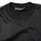 Dolce & Gabbana Black Logo Knitted Crewneck Pullover Sweater