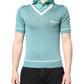 Dolce & Gabbana Green Printed Collared Short Sleeve T-shirt