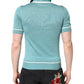 Dolce & Gabbana Green Printed Collared Short Sleeve T-shirt