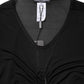 Dolce & Gabbana Black Mesh Trim Bodycon Long Sheath Dress