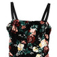 Dolce & Gabbana Black Floral Sequin Sleeveless Sheath Dress