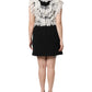 Dolce & Gabbana Black Fashion Devotion Embellish Mini Dress