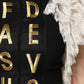 Dolce & Gabbana Black Fashion Devotion Embellish Mini Dress