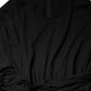 Dolce & Gabbana Black Wool Long Sleeves Sheath Midi Dress