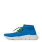 Balenciaga Blue Cotton Athletic Sneakers