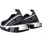 Dolce & Gabbana Black White Slip On Sorrento Sneakers Shoes