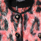 Dolce & Gabbana Red Mohair Wool Button Down Cardigan Sweater