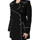 Dolce & Gabbana Black Wool Double Breasted Blazer Jacket