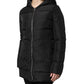 Dolce & Gabbana Black Puffer Hooded Zip Reversible Jacket