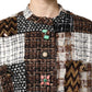 Dolce & Gabbana Multicolor Patchwork Button Down Jacket