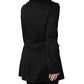 Dolce & Gabbana Black Wool Sartoria Italiano Blazer Jacket