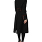 Dolce & Gabbana Black Wool Single Breasted Trench Coat Jacket