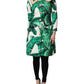 Dolce & Gabbana Multicolor Leaf Print Embellished Trenchcoat Jacket
